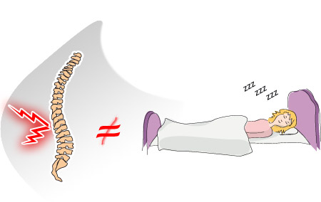 Lombalgie - Principe du sommeil